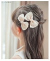 オーガンジーミニリボンヘアクリップ2個セットベビー・キッズ女の子髪飾りヘアアクセサリー