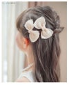 オーガンジーミニリボンヘアクリップ2個セットベビー・キッズ女の子髪飾りヘアアクセサリー