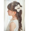 オーガンジーミニリボンヘアクリップ2個セットベビー・キッズ女の子髪飾りヘアアクセサリー