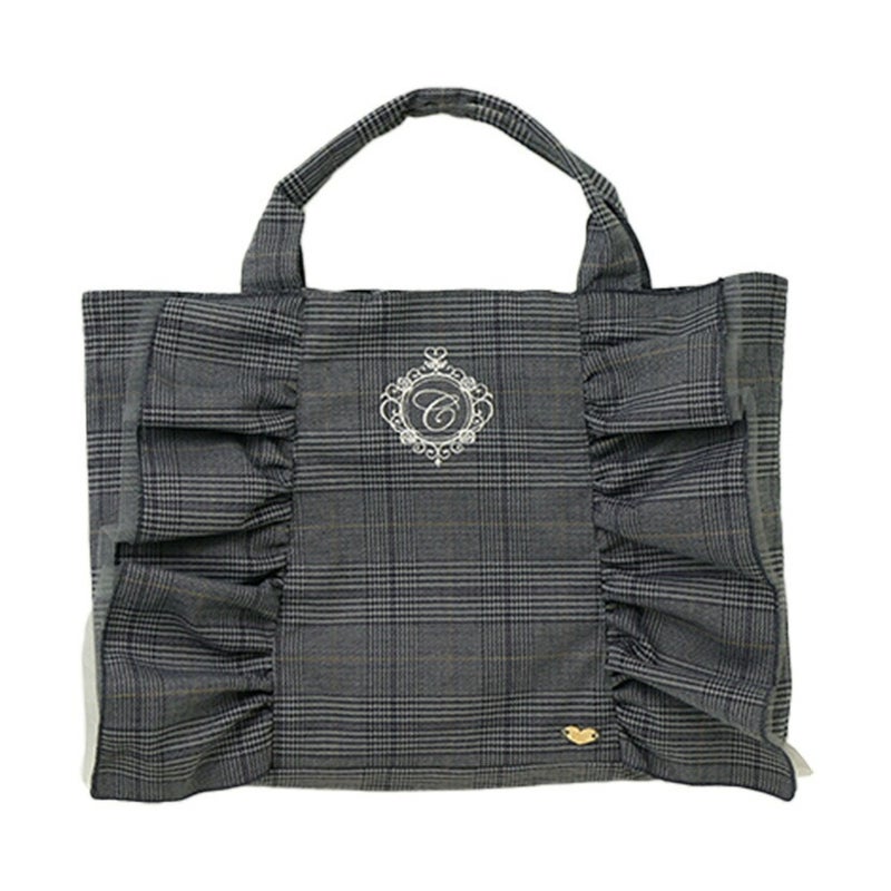 送料無料【超目玉セール】 レッスンバッグ 女の子 ロゴ刺繍入り フリル 