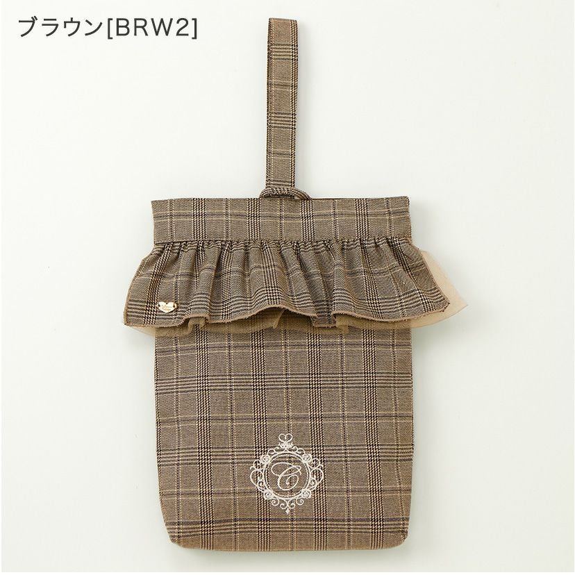 送料無料【通園通学セール超目玉】上履き入れ キャサリンロゴ刺繍入り