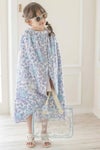 プールバッグ女の子お花プリントプールバッグお花ヘアクリップ付きビニールバッグおしゃれビーチバッグキャサリンコテージ超超目玉TAK!