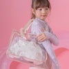 プールバッグ女の子お花プリントプールバッグお花ヘアクリップ付きビニールバッグおしゃれビーチバッグキャサリンコテージ超超目玉TAK!