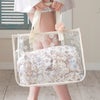 プールバッグ女の子お花プリントプールバッグお花ヘアクリップ付きビニールバッグおしゃれビーチバッグキャサリンコテージ超超目玉TAK!