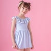 キッズ女の子水着フリル襟ワンピース水着スカートスイムウェアおしゃれかわいい子供YUP12