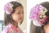 和風髪飾り蝶とお花のヘアクリップアクセサリーヘアアクセサリー和装アクセサリー