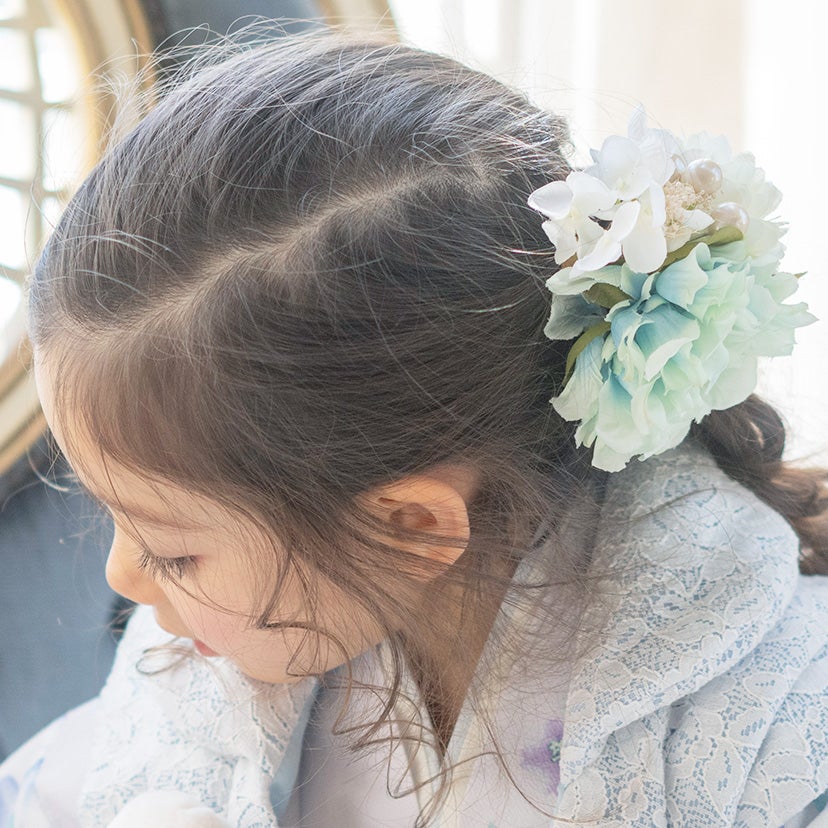 和風髪飾り蝶とお花のヘアクリップアクセサリーヘアアクセサリー和装アクセサリー