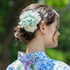 和風髪飾り蝶とお花のヘアクリップアクセサリーヘアアクセサリー和装アクセサリー