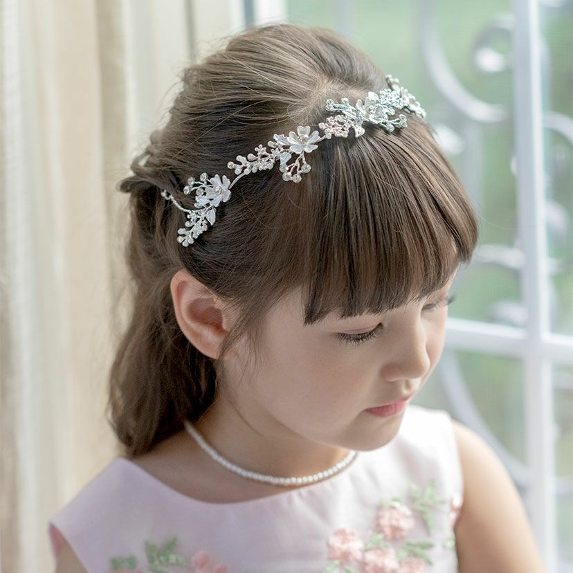 プリンセスヘッドドレスキッズカチューシャ髪飾りヘアアクセサリー