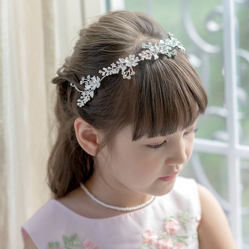 プリンセスヘッドドレスキッズカチューシャ髪飾りヘアアクセサリー