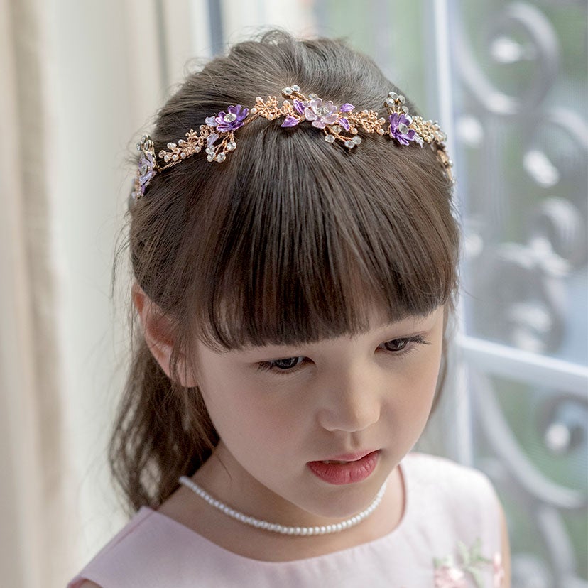 プリンセスヘッドドレスキッズカチューシャ髪飾りヘアアクセサリー