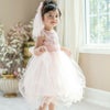 子供ドレスコスパ重視派のスパンコールレースチュールドレスキッズドレス