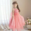 子供ドレスコスパ重視派のスパンコールレースチュールドレスキッズドレス