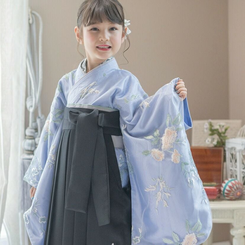 送料無料【超目玉メガセール】卒業式袴 花柄刺繍チュールレース袴