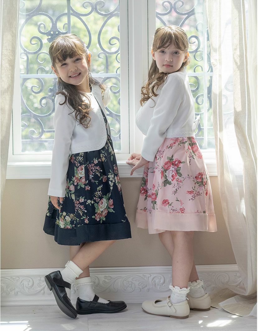 送料無料【卒服最終セール超目玉】入学式 女の子スーツ フラワーブーケ