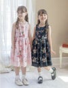 女の子入学式スーツ白ツイードボレロ＆花刺繍チュールレースワンピースセットアップフォーマル女子スーツ