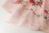 女の子入学式スーツ白ツイードボレロ＆花刺繍チュールレースワンピースセットアップフォーマル女子スーツ