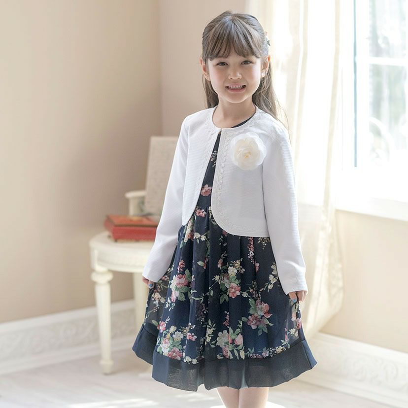 送料無料【卒服最終セール超目玉】入学式 女の子スーツ フラワーブーケ