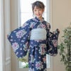 キャサリンオリジナル和柄2ピース浴衣セット【ワンピース+上衣】子供浴衣の夢彩花火柄