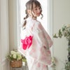 キャサリンオリジナル和柄2ピース浴衣セット【ワンピース+上衣】子供浴衣のピオニー紺