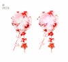 浴衣に！光る花髪飾りヘアクリップアクセサリーヘアアクセサリー和装アクセサリー