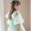 ふわふわつけ袖　リッチ映え！発表会や結婚式におしゃれなレースやチュールの付け袖　キッズドレススタイルをエレガントにアップデート