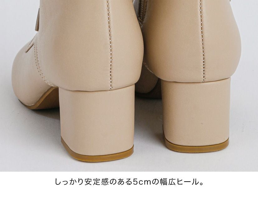 送料無料【目玉セール】レースアップヒールブーツ 袴ブーツ 編み上げ