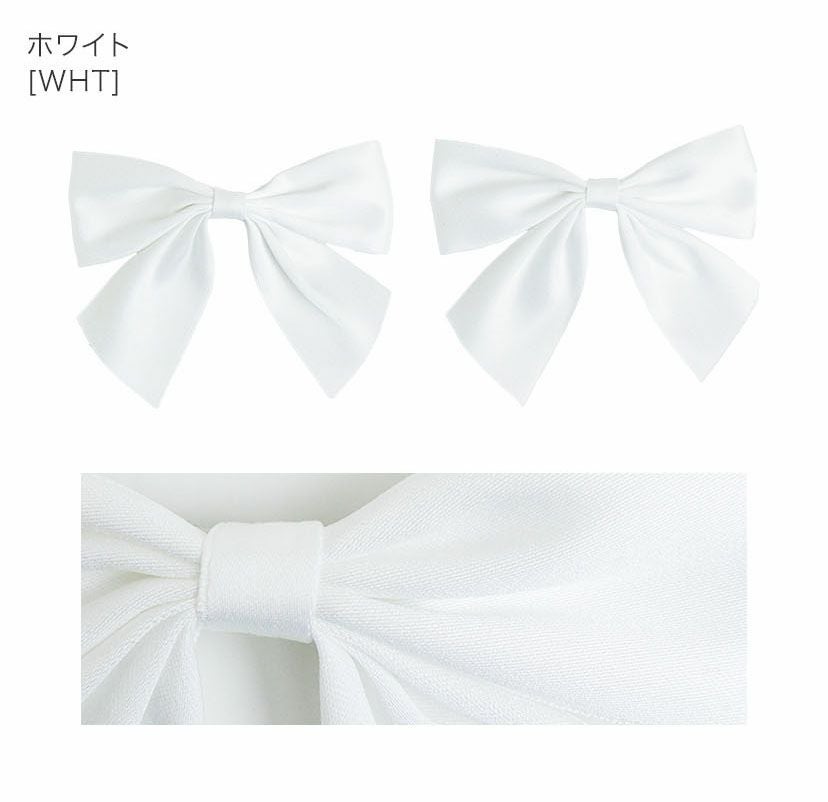 マットサテンリボンヘアクリップ女の子キッズキャサリンコテージ