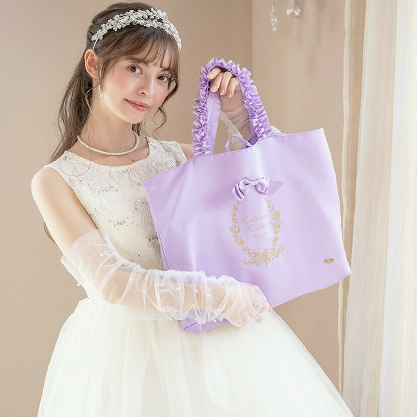 送料無料【通園通学セール目玉】お花リボンのレッスンバッグ 絵本