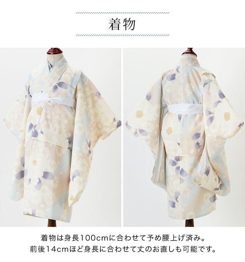 送料無料【卒服最終セール目玉】男児七五三 3歳着物＆被布セット 和装