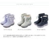 送料無料目玉スノーブーツ収納式スパイク付き女の子カジュアルブーツウィンターブーツキッズジュニア防滑防寒靴雪雪靴ミドル丈裏起毛キャサリンコテージTAK