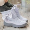 スノーブーツ収納式スパイク付き女の子カジュアルブーツウィンターブーツキッズジュニア防滑防寒靴雪雪靴ミドル丈裏起毛キャサリンコテージ
