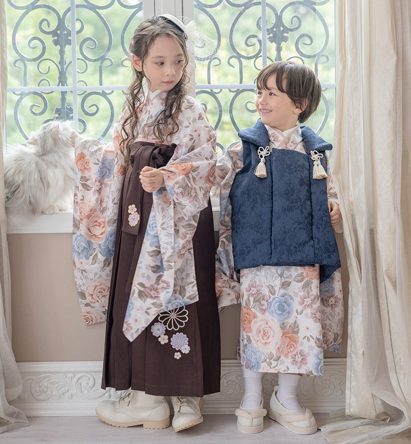送料無料【セール】七五三 3歳 男の子 女の子 被布セット 着物セット