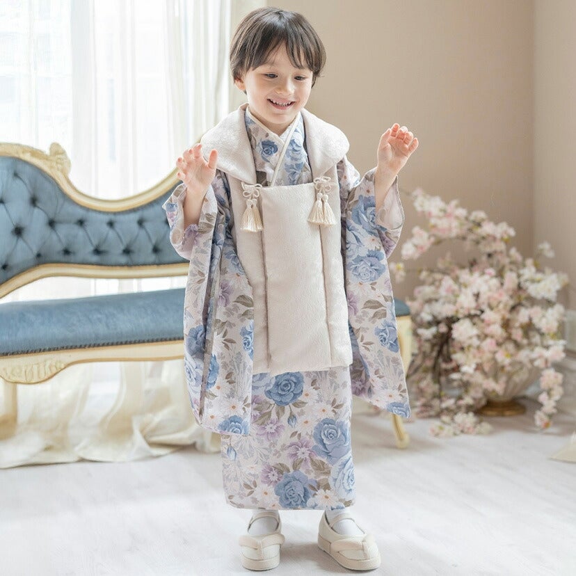 送料無料【セール】七五三 3歳 男の子 女の子 被布セット 着物セット
