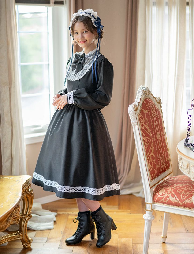 送料無料名品復刻！ マルグレーテ ワンピース レディース ジュニア 黒