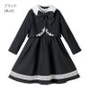 目玉セール女の子スーツ名品ワンピで作る入学式スーツコーデマルグレーテ黒半袖きちんとワンピース白襟刺繍入りボレロアリスアンサンブルセットアップアリスコレクションキャサリンコテージTAK