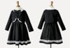 目玉セール女の子スーツ名品ワンピで作る入学式スーツコーデマルグレーテ黒半袖きちんとワンピース白襟刺繍入りボレロアリスアンサンブルセットアップアリスコレクションキャサリンコテージTAK
