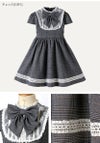 目玉セール女の子スーツ名品ワンピで作る入学式スーツコーデマルグレーテ黒半袖きちんとワンピース白襟刺繍入りボレロアリスアンサンブルセットアップアリスコレクションキャサリンコテージTAK