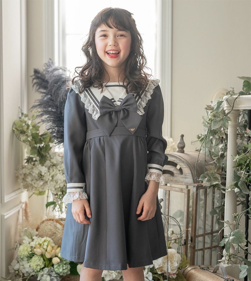 完成品ハンドメイド♡90cmアリス風うさ耳セーラーワンピース ロリータ うさぎ耳 セーラーカラー ワンピース 2color | ChouChou