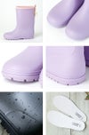 雨の日のおしゃれの味方！バックリボンがかわいいレインブーツ,ミントグリーン,ライラック,紺/DE015