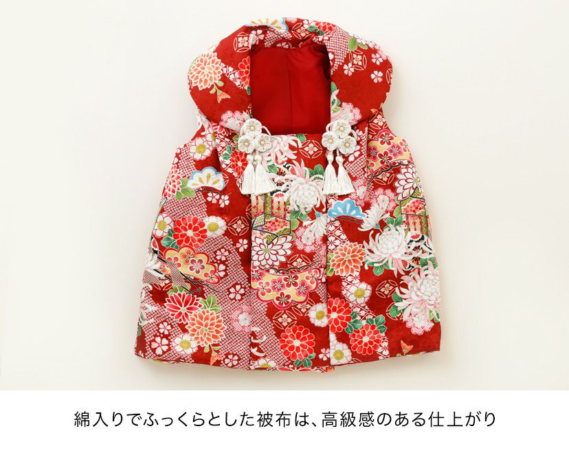 送料無料【超目玉セール】被布セット 3歳女の子 七五三 753 三歳 花柄