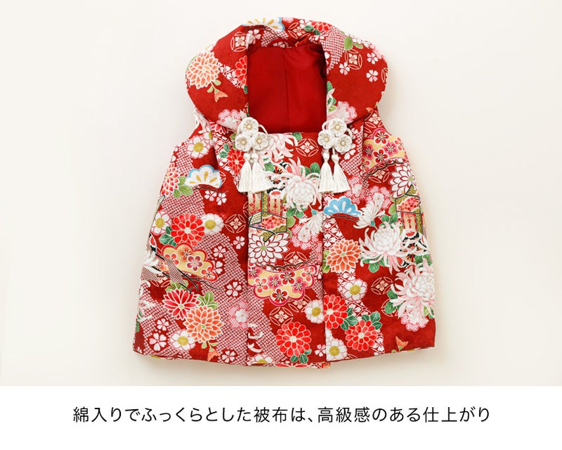 送料無料【超目玉セール】被布セット 3歳女の子 七五三 753 三歳 花柄 