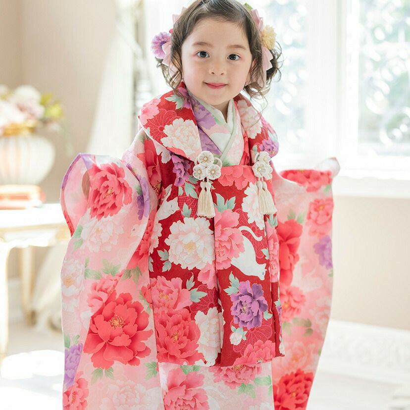 送料無料【超目玉セール】被布セット 3歳女の子 七五三 753 三歳 花柄