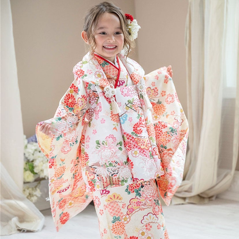 送料無料【超目玉セール】被布セット 3歳女の子 七五三 753 三歳 花柄