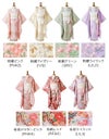 オールインワン着物《桜霞》着物ワンピース背中ファスナーかんたん着付け七五三和装リボン花柄チュールピンク女の子キッズお正月写真撮影お参りキャサリンコテージTAK
