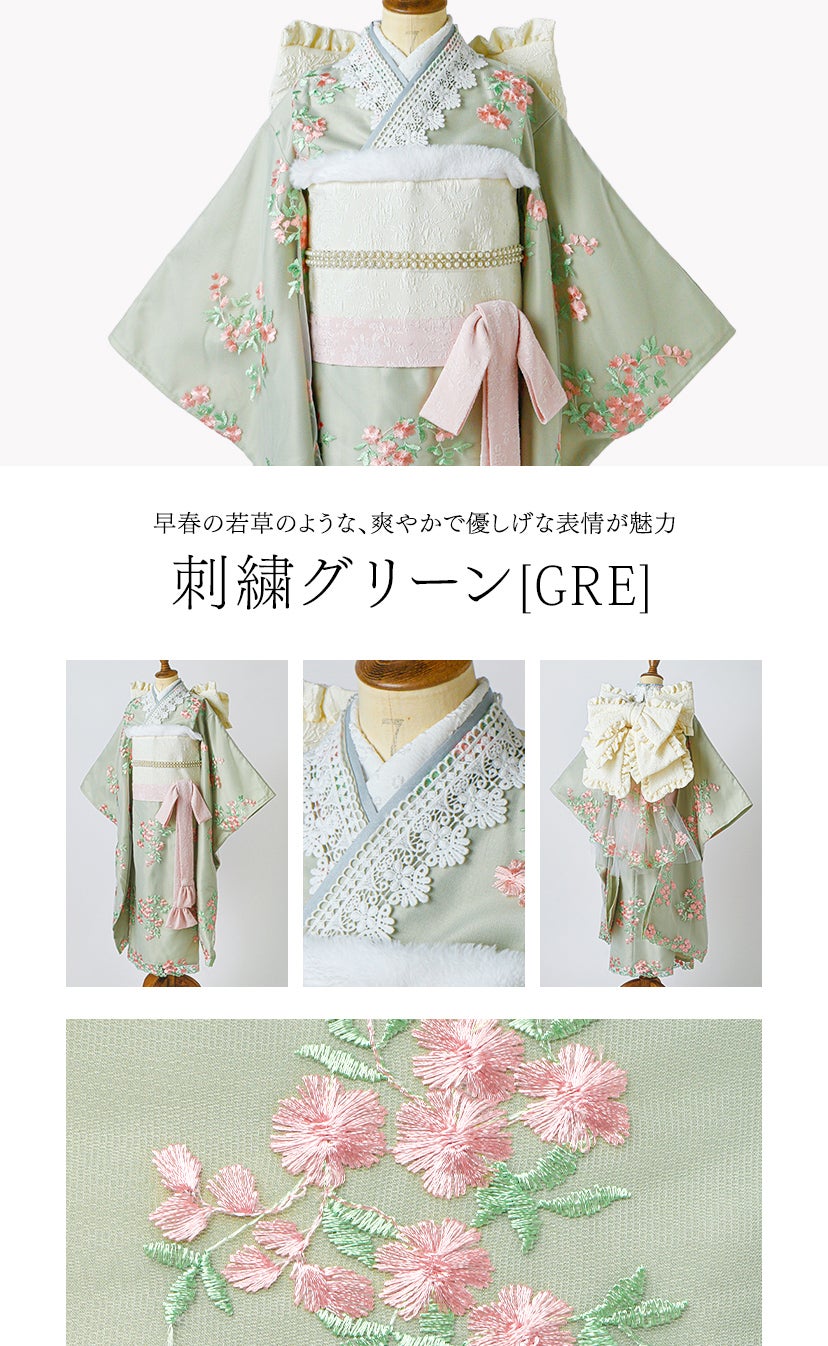 オールインワン着物《桜霞》着物ワンピース背中ファスナーかんたん着付け七五三和装リボン花柄チュールピンク女の子キッズお正月写真撮影お参りキャサリンコテージTAK