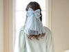 ビッグレースリボンヘアクリップ白アクセサリーヘアアクセサリーYUP6