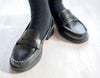 女の子靴ヒールローファーフォーマルシューズカジュアル黒クッション入り通学スクール小学生中学生高校生学生レディース卒業式卒服キャサリンコテージTAK
