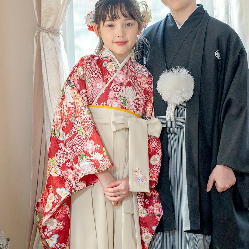 送料無料【卒服最終セール超目玉】卒業式 卒園式 袴一体型着物