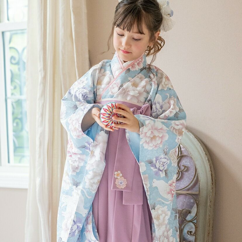送料無料【卒服最終セール超目玉】卒業式 卒園式 袴一体型着物